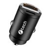 Obrázek C- TECH nabíječka USB do auta UCC- 02, 1x Type C + 1 x Type A, 30 W