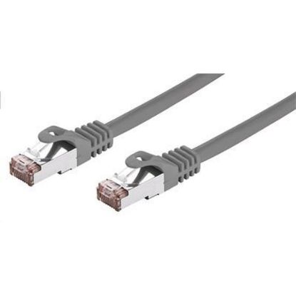 Obrázek C- TECH kabel patchcord Cat6, FTP, šedý, 10m