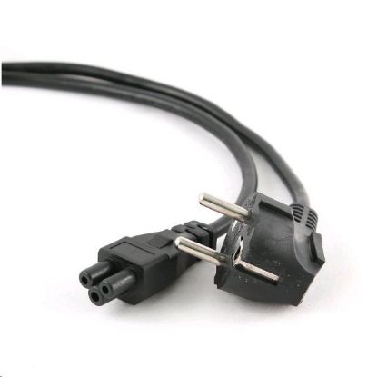 Obrázek C- TECH kabel síťový, 1, 8m VDE 220/ 230V, napájecí k notebooku, 3 pin Schuko