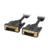 Obrázek C- TECH kabel DVI- DVI, M/ M, 1, 8m DVI- D, dual link, stíněný
