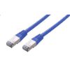 Obrázek C- TECH kabel patchcord Cat5e, FTP, modrý, 1m