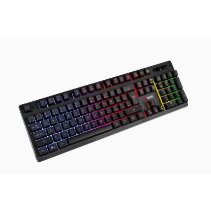 Obrázek C- TECH klávesnice herní polomechanická Iris (GKB- 08), casual gaming, CZ/ SK, duhové podsvícení, USB
