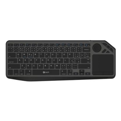 Obrázek C- TECH Klávesnice WLTK- 02, Bezdrátová, Touchpad, černá