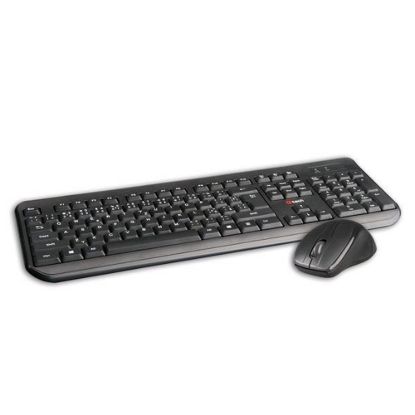 Obrázek C- TECH klávesnice s myší WLKMC- 01, USB, černá, wireless, CZ+SK