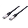 Obrázek C- TECH kabel patchcord Cat5e, FTP, černý, 0, 5m