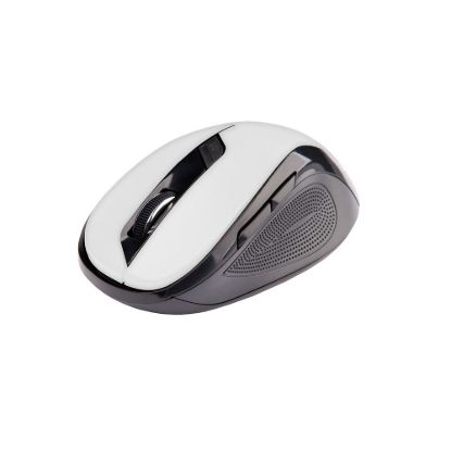 Obrázek C- TECH myš WLM- 02, černo- bílá, bezdrátová, 1600DP I, 6 tlačítek, USB nano receiver