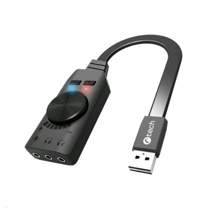 Obrázek C- TECH Zvuková karta SC- 7Q, 7.1 surround sound, audio switch