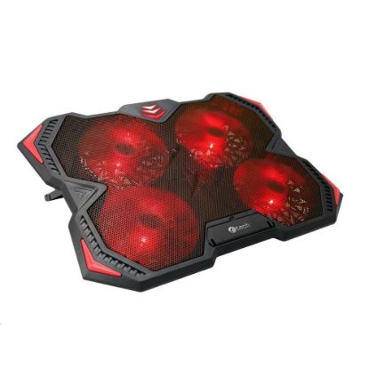 Obrázek C- TECH chladící podložka pod NTB Zefyros (GCP- 01R), casual gaming, 17, 3", červené podsvícení, regulace otáček