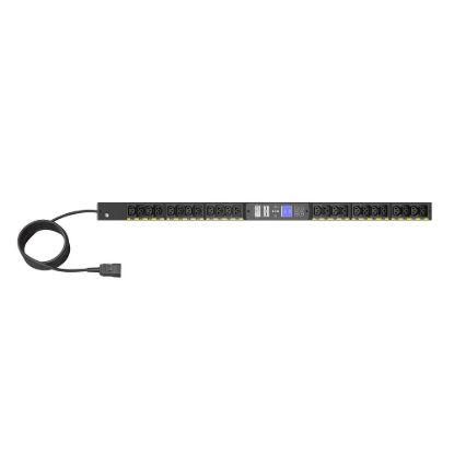 Obrázek Eaton G4 Rack PDU měřené, 0U, 22, 5U, vstup C20, 3m kabel, 1ph, 3, 7kW, 16A, 200- 240V, 24 zásuvek (12)C13, (12)C39