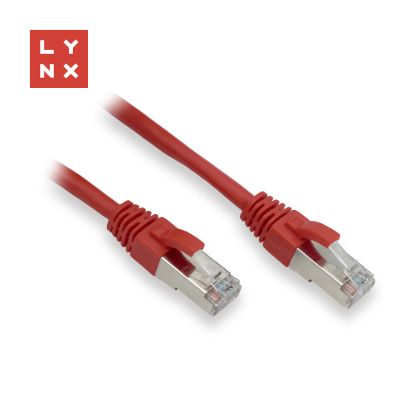 Obrázek LYNX FTP patch kabel Cat5e PVC, CCA, 0, 3m, červený (balení obsahuje 10ks)