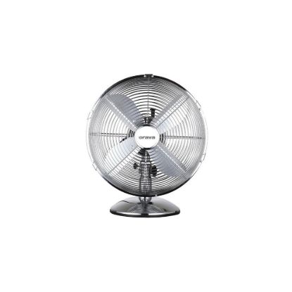 Obrázek Orava SF- 100 X stolní oscilující ventilátor, 3 stupně rychlosti, oscilace doprava a doleva, stříbrná