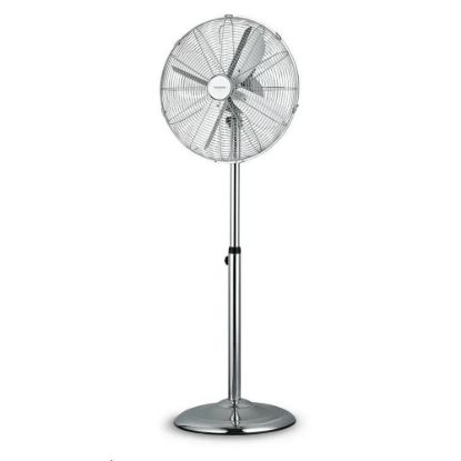Obrázek Orava SF- 200 X stojanový kovový ventilátor, 3 stupně rychlosti, automatické otáčení, stříbrná