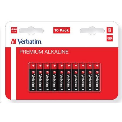 Obrázek VERBATIM Alkalická Baterie AAA 10 Pack / LR3