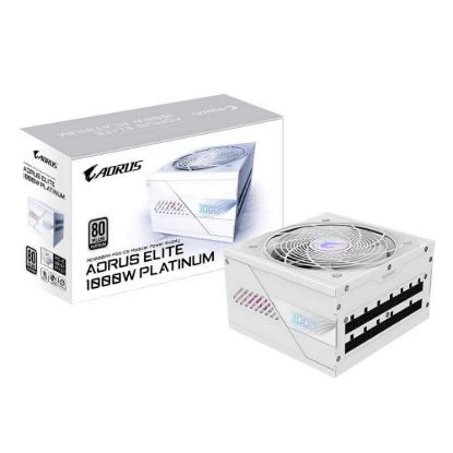 Obrázek GIGABYTE zdroj AE1000PM PG5, 1000 W, 80+ Platinum, 120mm fan, bílá