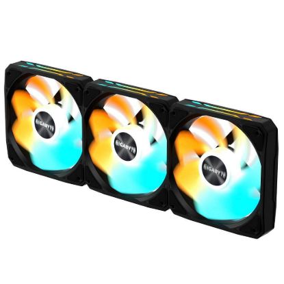 Obrázek GIGABYTE ventilátor EZ CHAIN RVS FAN 3- PACK, 3 x 120mm, černá