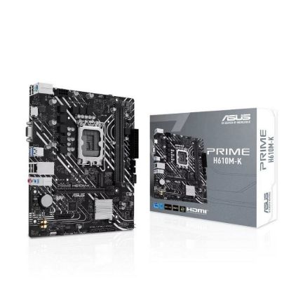 Obrázek ASUS MB Sc LGA1700 PRIME H610M- K DDR5, Intel H610, 2xDDR5, 1xHDMI, 1xVGA, mATX