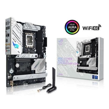 Obrázek ASUS MB Sc LGA1700 ROG STRIX B760- A GAMING WIFI D4, Intel B760, 4xDDR4, 1xDP, 1xHDMI, WI- FI