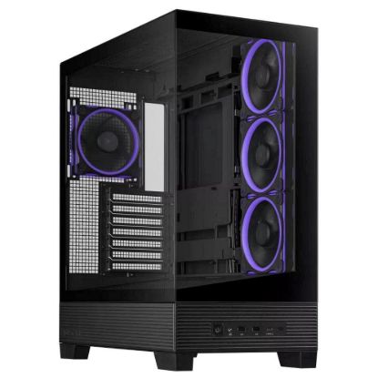Obrázek ASUS case A31 PLUS TG ARGB, Mid Tower, Průhledná bočnice, 4 x 120mm ARGB Fan, ARGB Hub, černá