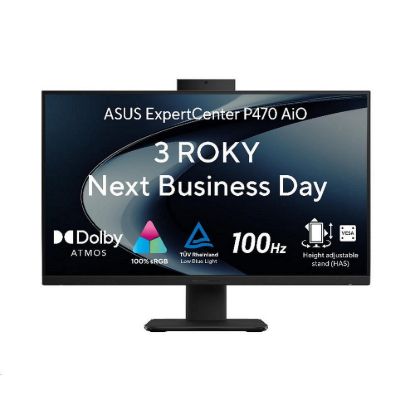 Obrázek ASUS PC AiO ExpertCenter P470 (P470VAK- C7161TX), Core 7 240H, 27" 1920 x 1080, 16 GB, 1 TB SSD, Intel, W11 Pro, Black