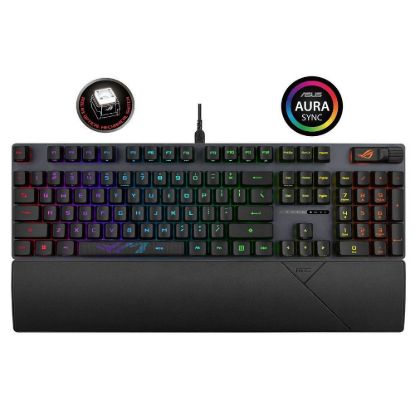 Obrázek ASUS klávesnice ROG STRIX SCOPE II, mechanická, drátová, ROG RX RED / PBT, US