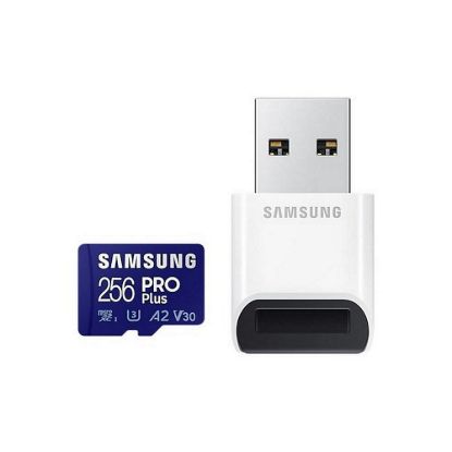 Obrázek Samsung micro SDXC karta 256 GB PRO Plus + USB adaptér
