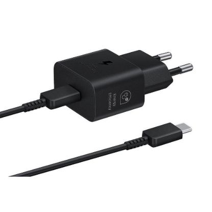 Obrázek Samsung síťová nabíječka EP- T2510XBE + kabel USB- C, 25 W, černá