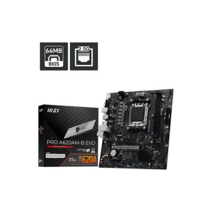 Obrázek MSI MB Sc AM5 PRO A620AM- B EVO, AMD A620A, 2xDDR5, 1xHDMI, 1xVGA, mATX