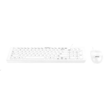Obrázek MSI set klávesnice a myši SK9626 W, drátová, CZ/ SK lokalizace, bílá