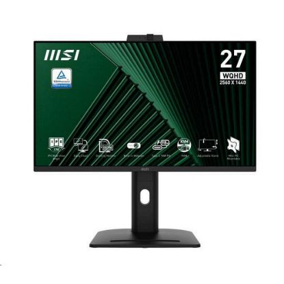 Obrázek MSI LCD PRO MP275QPDG, 27" 2560 x 1440, IPS, 100 Hz, 4 ms, VESA 100 x 100mm, 98 W, Black