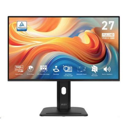 Obrázek MSI LCD PRO MP275PG E14, 27" 1920 x 1080, IPS, 100 Hz, 4 ms, VESA 100 x 100mm, N/ A, Black