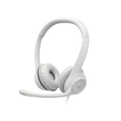 Obrázek Logitech Headset H390, drátový, USB, bílá