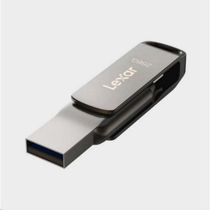 Obrázek Lexar JumpDrive Dual Drive D400 Type- C/ Type- C & Type- A, up to 130MB/ s read (USB 3.1) 256 GB