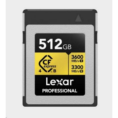 Obrázek Lexar CFexpress 4.0 Pro Gold R3600/ W3300 512 GB
