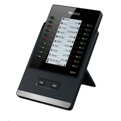 Obrázek Yealink EXP40 expanzní modul, LCD, 20 prog. tl. (x2 strany), pro T46S/ T46G/ T48S/ T48G