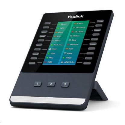 Obrázek Yealink EXP50 expanzní modul, LCD, 20 prog. tl. (x3 strany), pro T53/ T53 W/ T54 W/ T57 W/ T58A