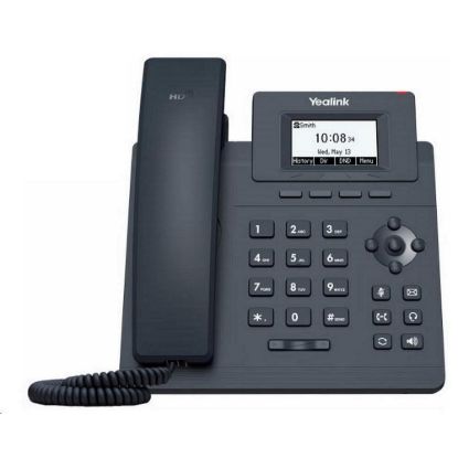 Obrázek Yealink SIP- T30P IP telefon, 2, 3" 132 x 64 grafický, 2x RJ45 10/ 100, PoE, 1x SIP, s adaptérem