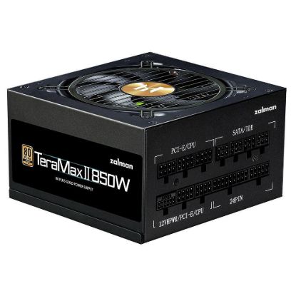 Obrázek ZALMAN zdroj TeraMax II, 850 W, 120mm, 80Plus Gold, Plně Modulární, ATX 3.0, černá