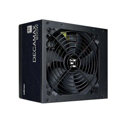 Obrázek ZALMAN zdroj Decamax, 600 W, 120mm, 80Plus, černá