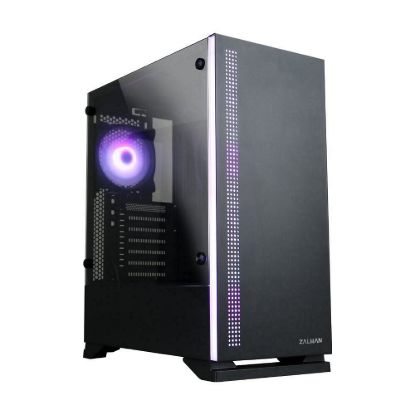 Obrázek ZALMAN skříň S5 Black, ATX bez zdroje , RGB