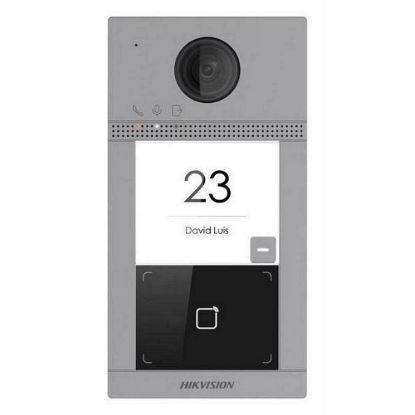 Obrázek HIKVISION DS- KV8113- WME1(B)/ Flush, IP dveřní interkom 1- tlač., čtečka karet, 2MPx kamera, WiFi, zápustný