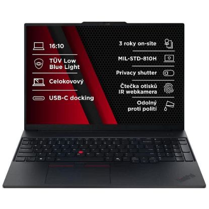 Obrázek LENOVO NTB ThinkPad E16 AMD G3 - Ryzen7 250, 16" WUXGA, 32 GB, 1 TBSSD, FHD+IRcam, W11H