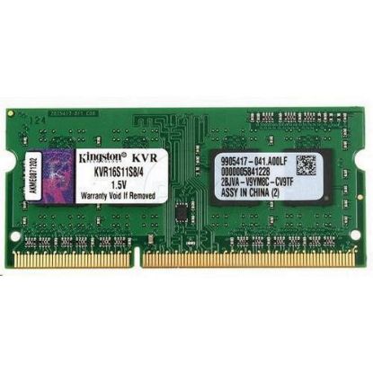 Obrázek KINGSTON SODIMM DDR3 4 GB 1600MT/ s CL11 Non- ECC 1Rx8 VALUE RAM