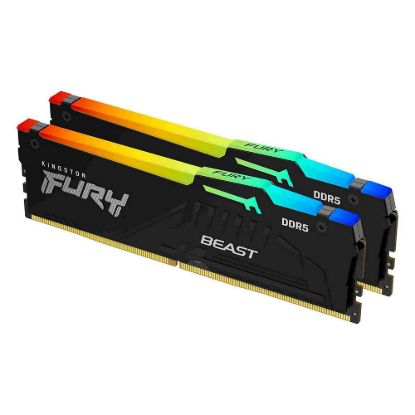 Obrázek KINGSTON DIMM DDR5 32 GB (Kit of 2) 5200MT/ s CL40 FURY Beast RGB