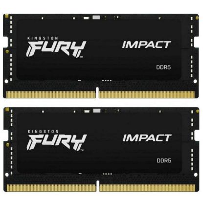 Obrázek KINGSTON SODIMM DDR5 64 GB (Kit of 2) 5600MT/ s CL40 FURY Impact PnP