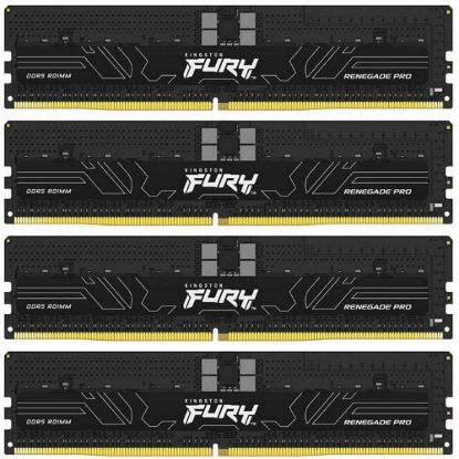 Obrázek KINGSTON DIMM DDR5 64 GB (Kit of 4) 5600MT/ s CL36 FURY Renegade Pro ECC Reg PnP