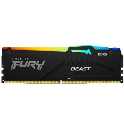 Obrázek KINGSTON DIMM DDR5 128 GB (Kit of 4) 5600MT/ s CL40 FURY Beast RGB XMP
