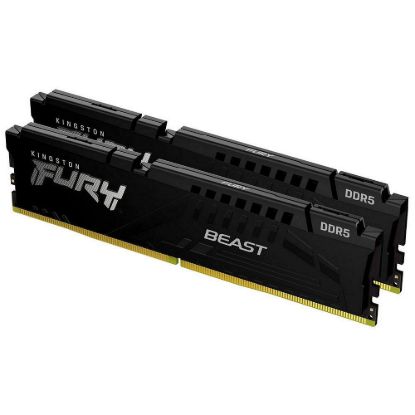 Obrázek KINGSTON DIMM DDR5 64 GB (Kit of 2) 6400MT/ s CL32 ECC FURY Beast EXPO Černá