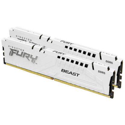 Obrázek KINGSTON DIMM DDR5 32 GB (Kit of 2) 6400MT/ s CL32 ECC FURY Beast EXPO Bílá