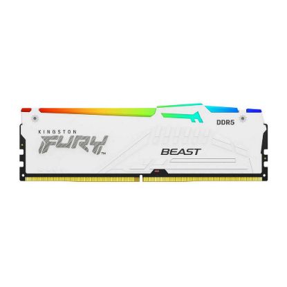 Obrázek KINGSTON DIMM DDR5 32 GB 6000MT/ s CL30 Non- ECC FURY Beast RGB EXPO, Bílá