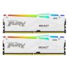 Obrázek KINGSTON DIMM DDR5 32 GB (Kit of 2) 6400MT/ s CL32 Non- ECC FURY Beast RGB EXPO, Bílá